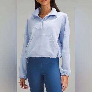 Lululemon brushed softstreme ribbed half zip